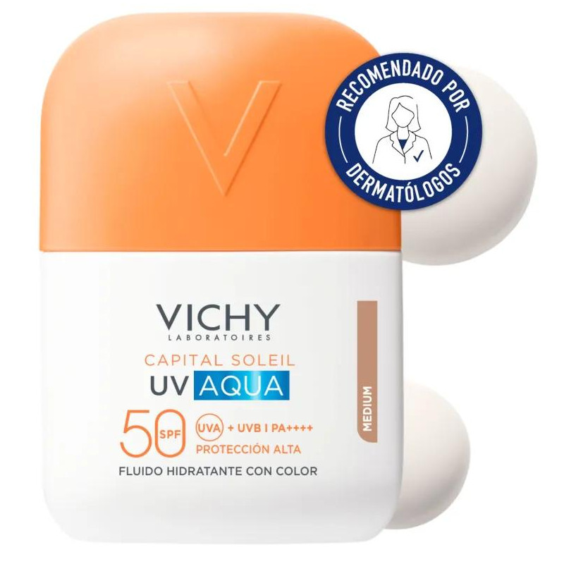 Fluido Hidratante Vichy UV Aqua SPF50 Tono Medio 50 ml