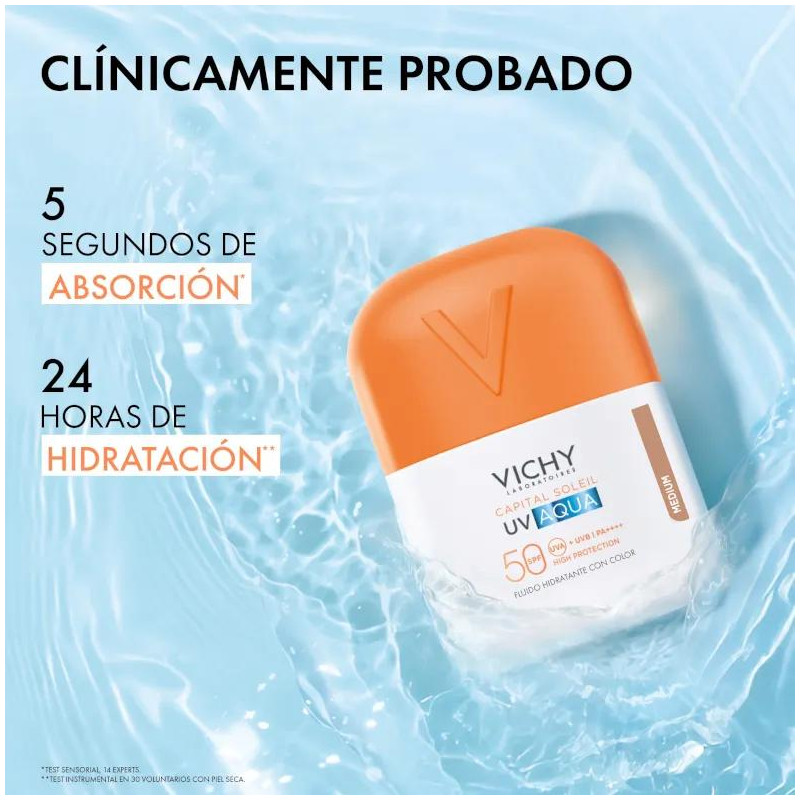 Fluido Hidratante Vichy UV Aqua SPF50 Tono Medio 50 ml