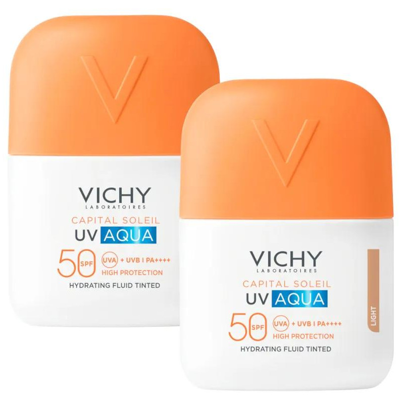 Fluido Hidratante Color Light SPF50 Vichy Capital Soleil UV 2x50 ml