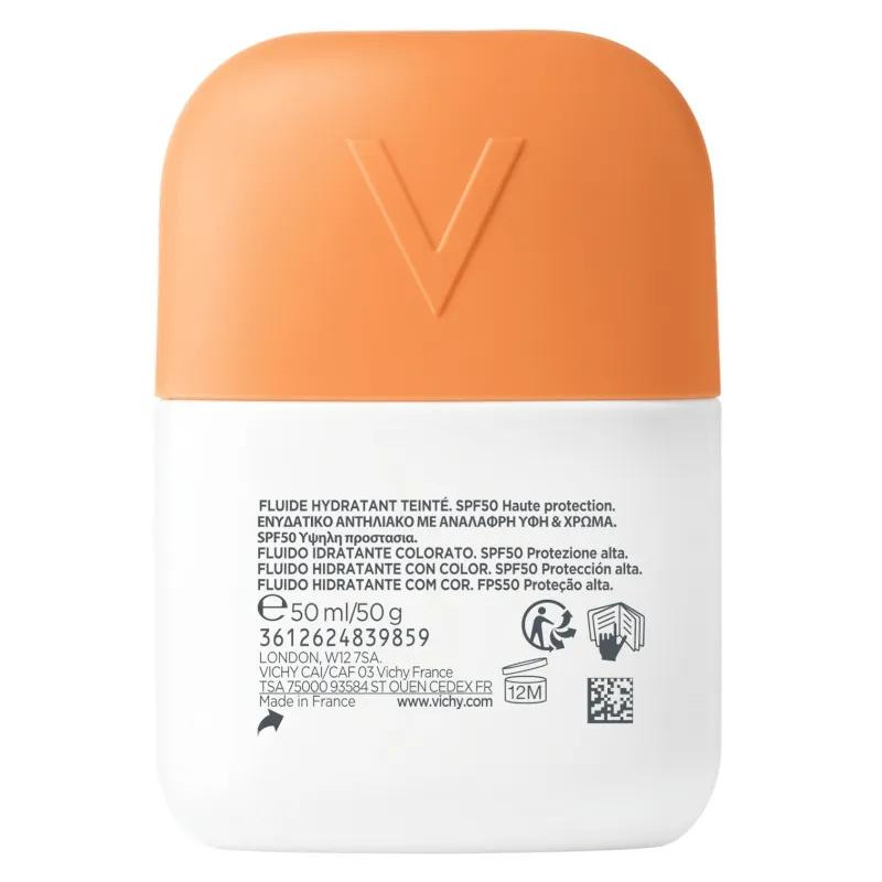 Fluido Hidratante Color Light SPF50 Vichy Capital Soleil UV 2x50 ml