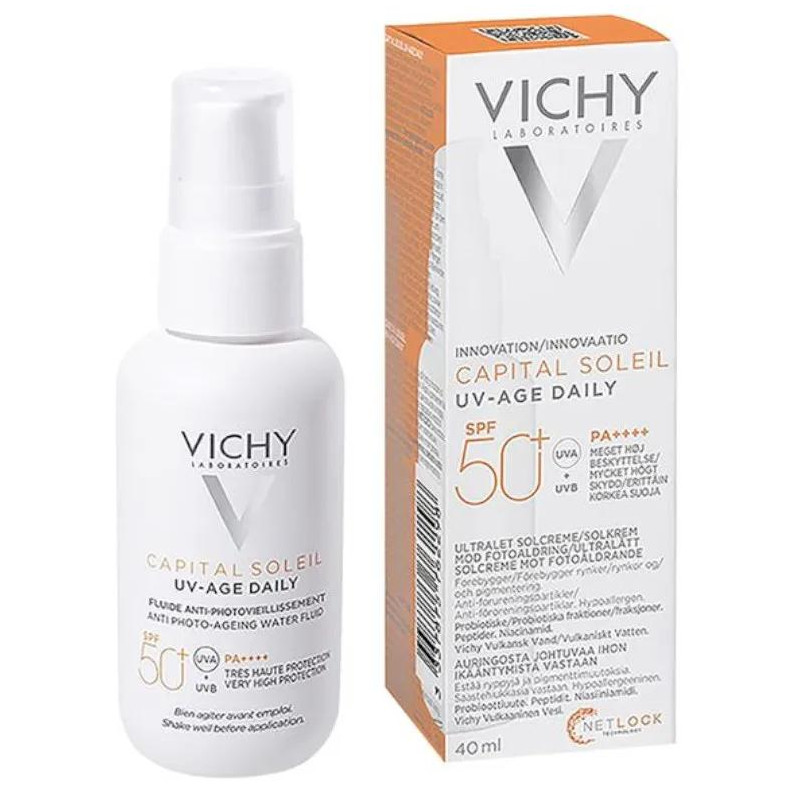 Vichy UV-AGE Water Fluid SPF50+ Capital Soleil 40 ml - Previene Arrugas/Manchas