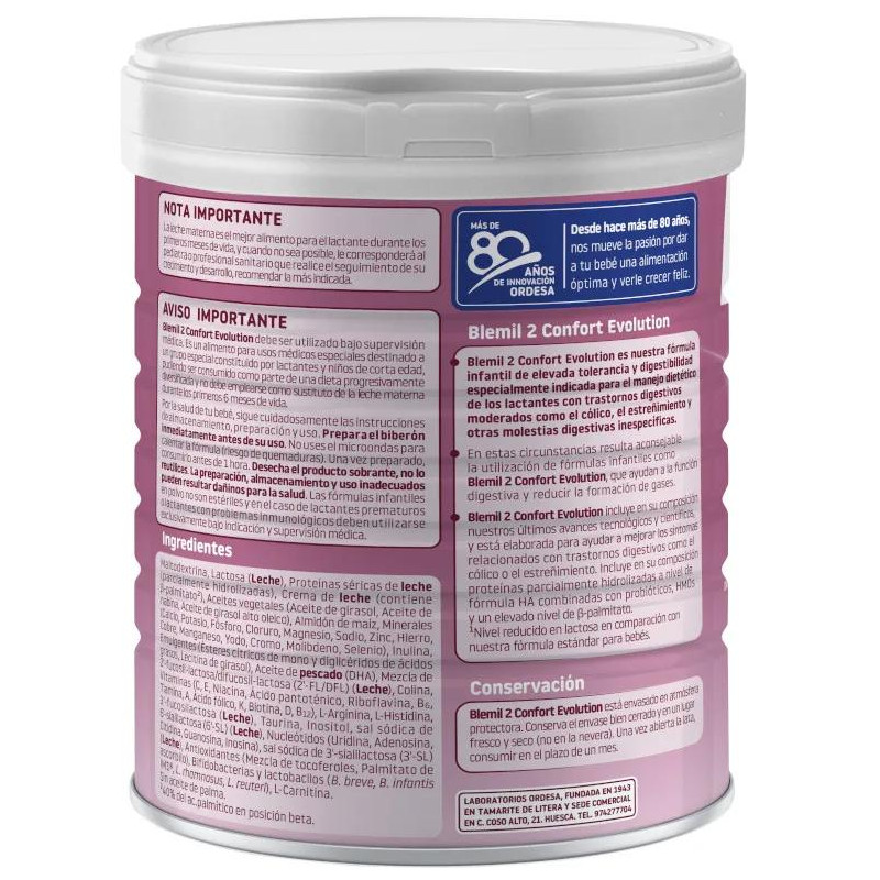 Confort Evolution Blemil 2 800 gr
