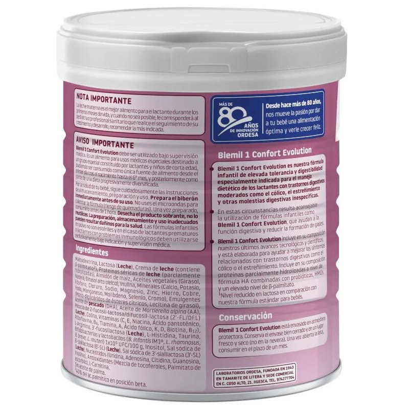 Confort Evolution Blemil 1 800 gr