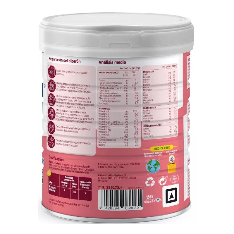 Leche de Continuación Blemil Forte 2 800 gr