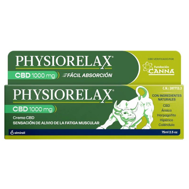 Crema de 75 ml con CBD 1000mg Physiorelax