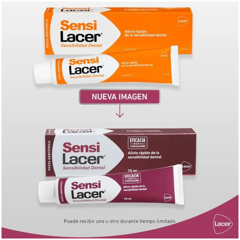 Pasta Dental SensiLacer con Flúor 125 ml Lacer
