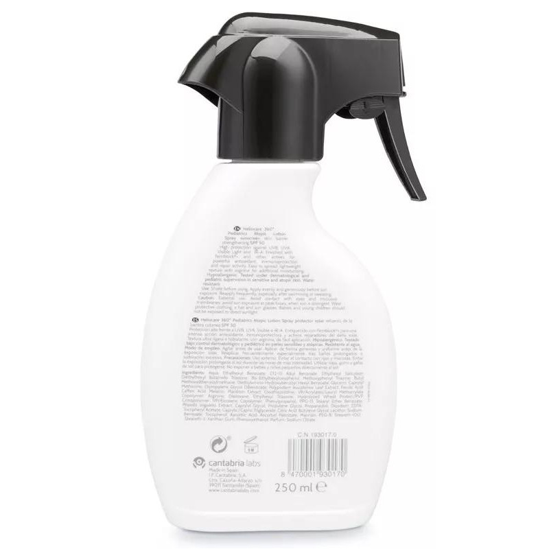 Loción Spray SPF50 para Piel Atópica Heliocare 360 Pediatrics 250 ml