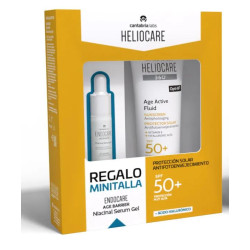 Fluido Age Active SPF50 50 ml Heliocare 360 + Sérum Gel Niacinal Endocare Age Barrier Minitalla