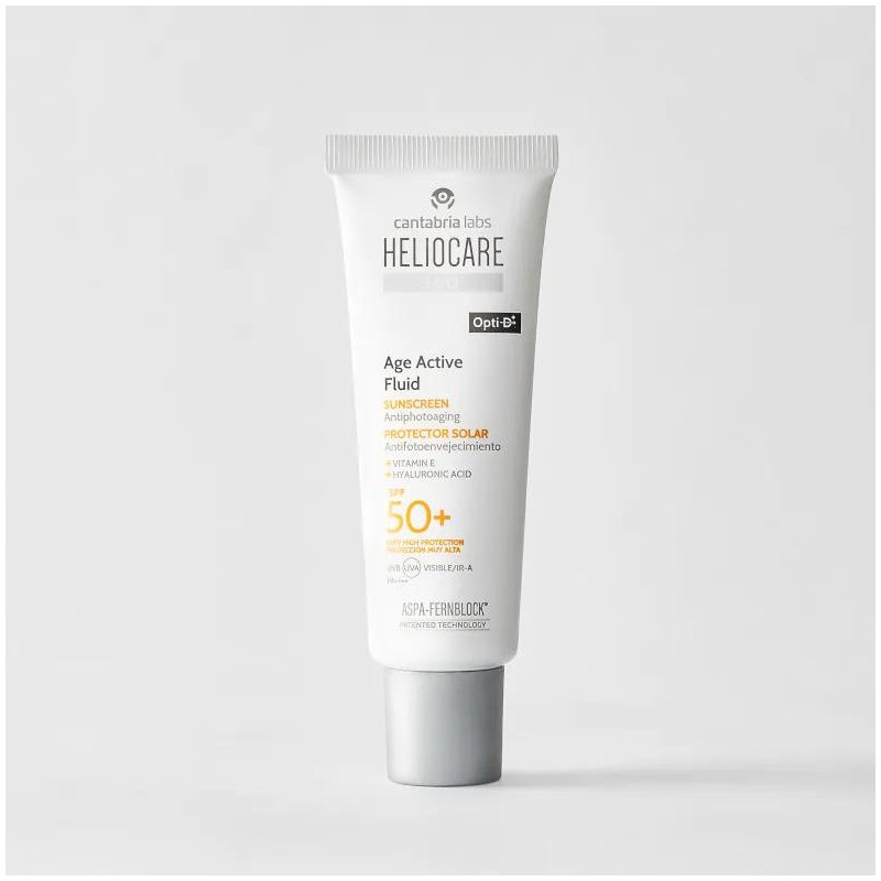 Fluido Age Active SPF50 50 ml Heliocare 360 + Sérum Gel Niacinal Endocare Age Barrier Minitalla