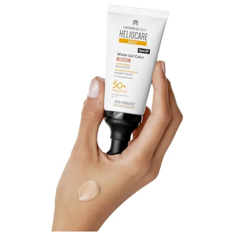 Gel Agua Color Beige SPF50+ 50 ml Heliocare 360