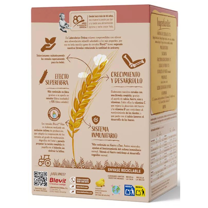 Blevit Bibe 8 Cereales con Cacao +12m 500 gr