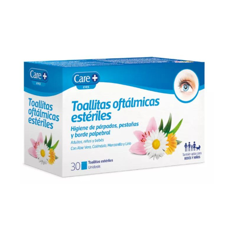 Care+ Toallitas Oftálmicas Higiene Diaria 30 uds