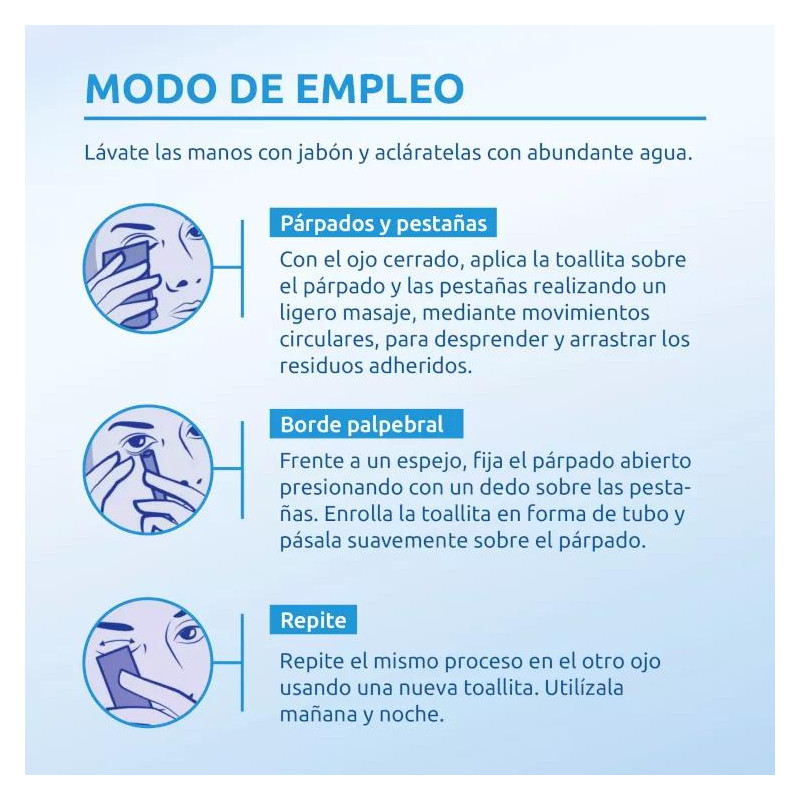 Care+ Toallitas Oftálmicas Higiene Diaria 30 uds