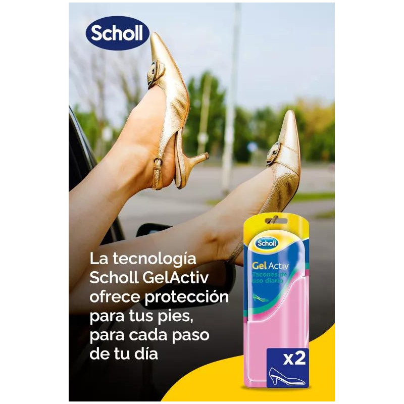 Scholl Plantillas Gel Activ Zapatos de Tacón Diario 1 Par (35-40,5)