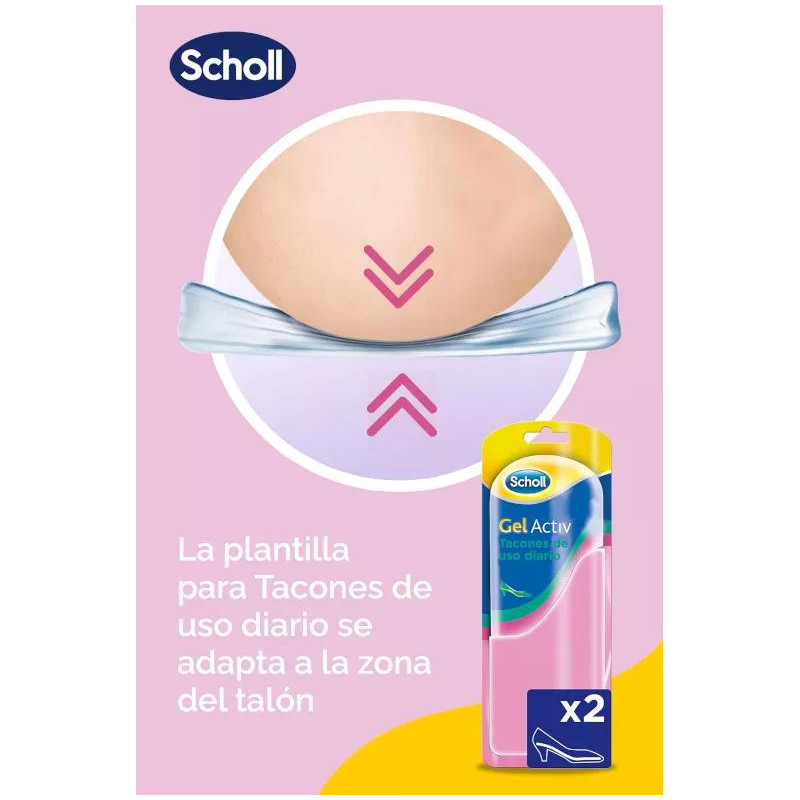 Scholl Plantillas Gel Activ Zapatos de Tacón Diario 1 Par (35-40,5)