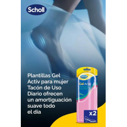 PLANTILLAS SCHOLL GEL ACTIV TACON DIARIO