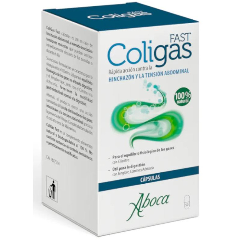Aboca Coligas Fast Gases 50 Cápsulas