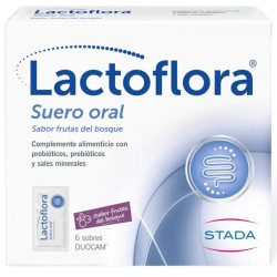 Lactoflora Suero Oral Probióticos, Prebióticos y Sales Minerales 6 Sobres